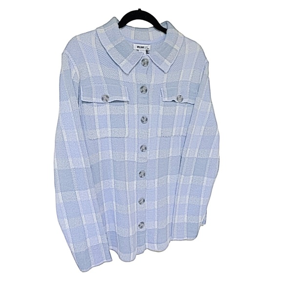 NEW William Rast Shacket Shirt Jacket Plaid Shacket Shirt Size L - Picture 5 of 9